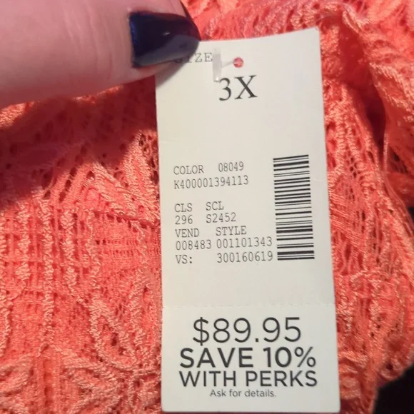 Crochet Peach Dress - Picture 12 of 12